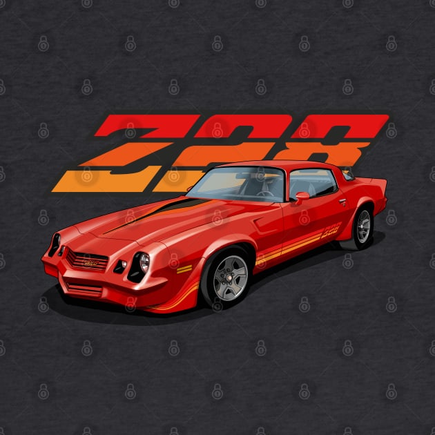 1981 Chevrolet Camaro Z28 in red by candcretro